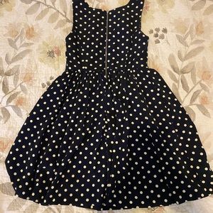 Everly Navy & White Polka Dot Dress